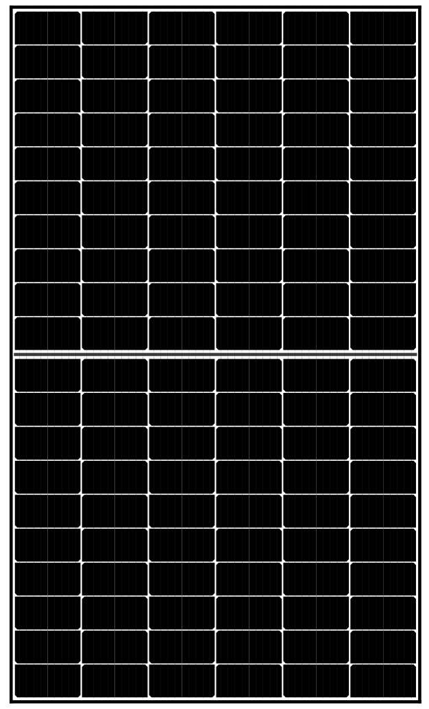 Hanover Solar 400W HS400M-60-166GP cornice nera
