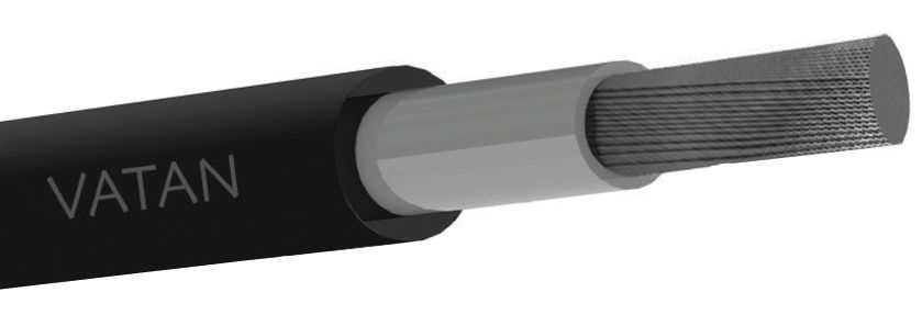 Vatan Kablo VK-PV-1.0/1KV 4mm Black 1000m