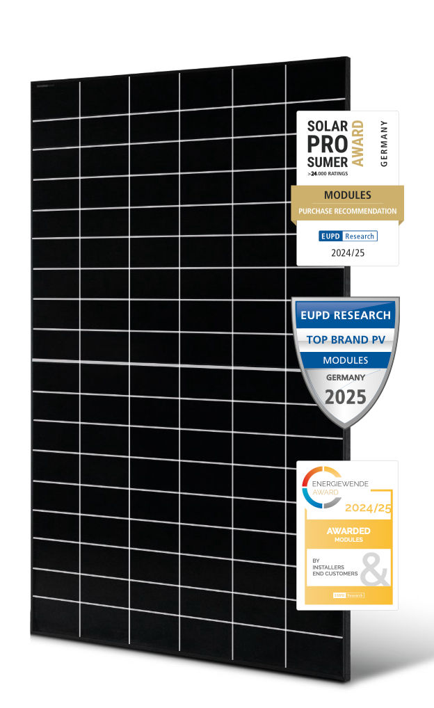 Solar Fabrik 485W Mono S4 Halfcut BC White cornice nera