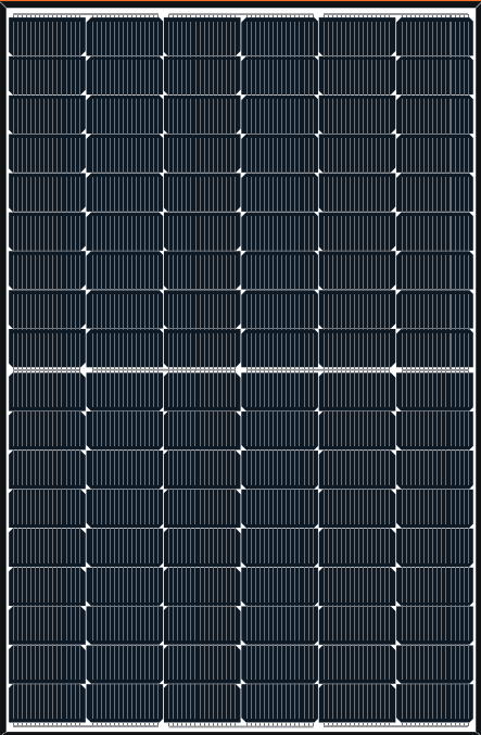 SONNENKRAFT 440W KPV Wp HC cadre noir