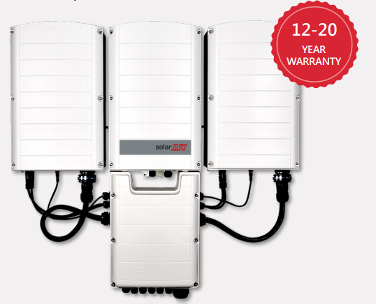 SolarEdge 66 kW SE66k + 2x SESUK