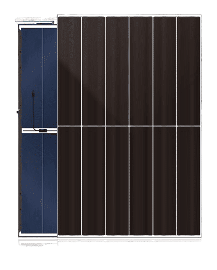DAH Solar 460W DHN-54R20-DG(BW) cornice nera