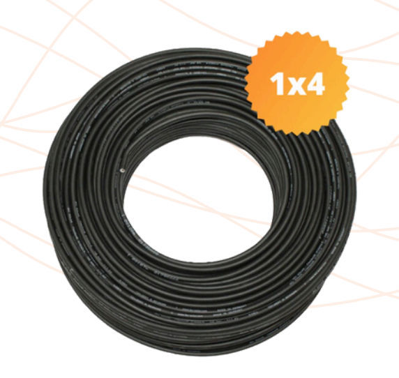 Wattkit Cable solar/PV H1Z2Z2-K 1x4,0 mm² 1,5 kV DC, 1 kV AC Black