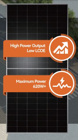 TW Solar 610W TWMNH-66HD610 stříbrný rám