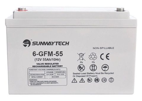 Sunwaytech Gel Battery 12V55AH 6-GFM-55