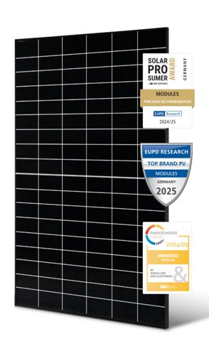 Solar Fabrik 485W Mono S4 Halfcut BC White černý rám