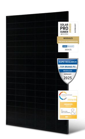 Solar Fabrik 475W Mono S4 Halfcut Full Black