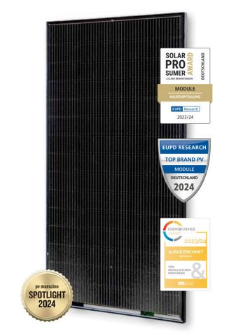 Solar Fabrik 300W Mono S5 Halfcut Full Black